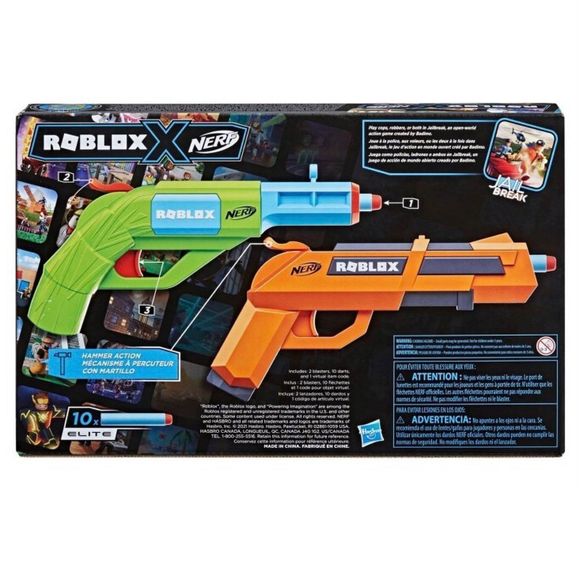 Nerf Roblox Jailbreak Armory 2 pack Blasters - Picture 2 of 3